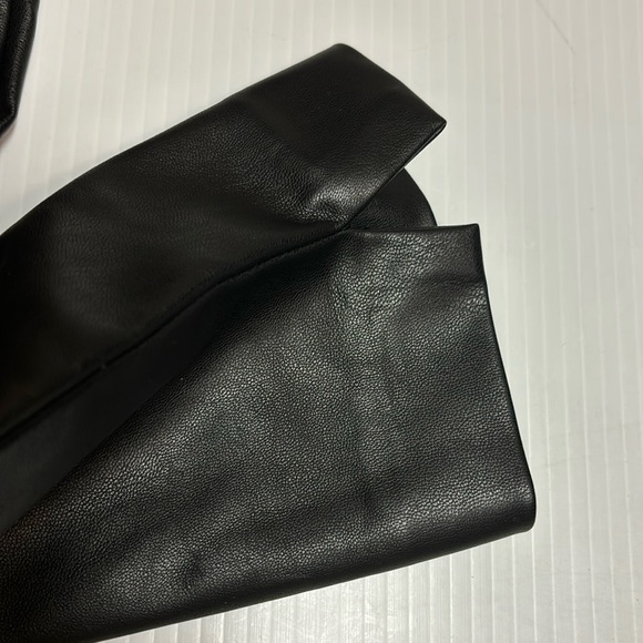 Molly Bracken Black Vegan Leather Skinny Pant. Sz S - Picture 9 of 13